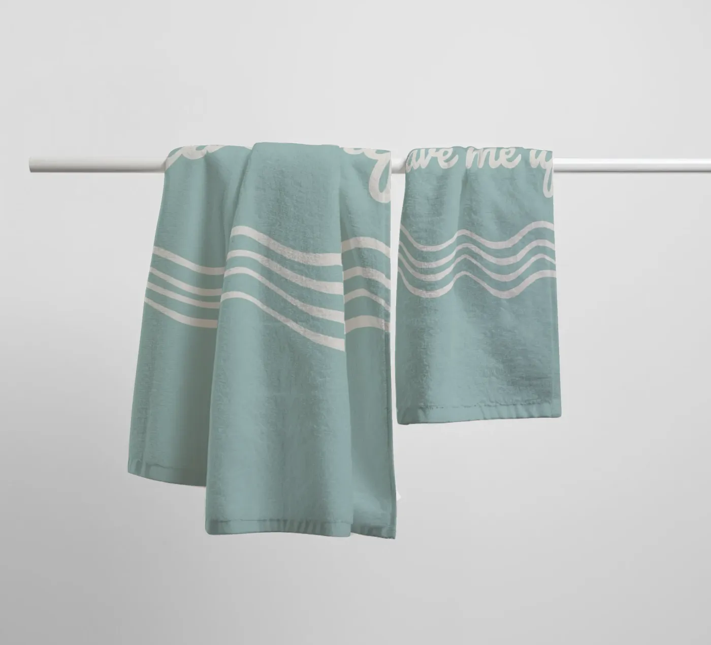 Waves towel by Sabrina Ziegenhorn