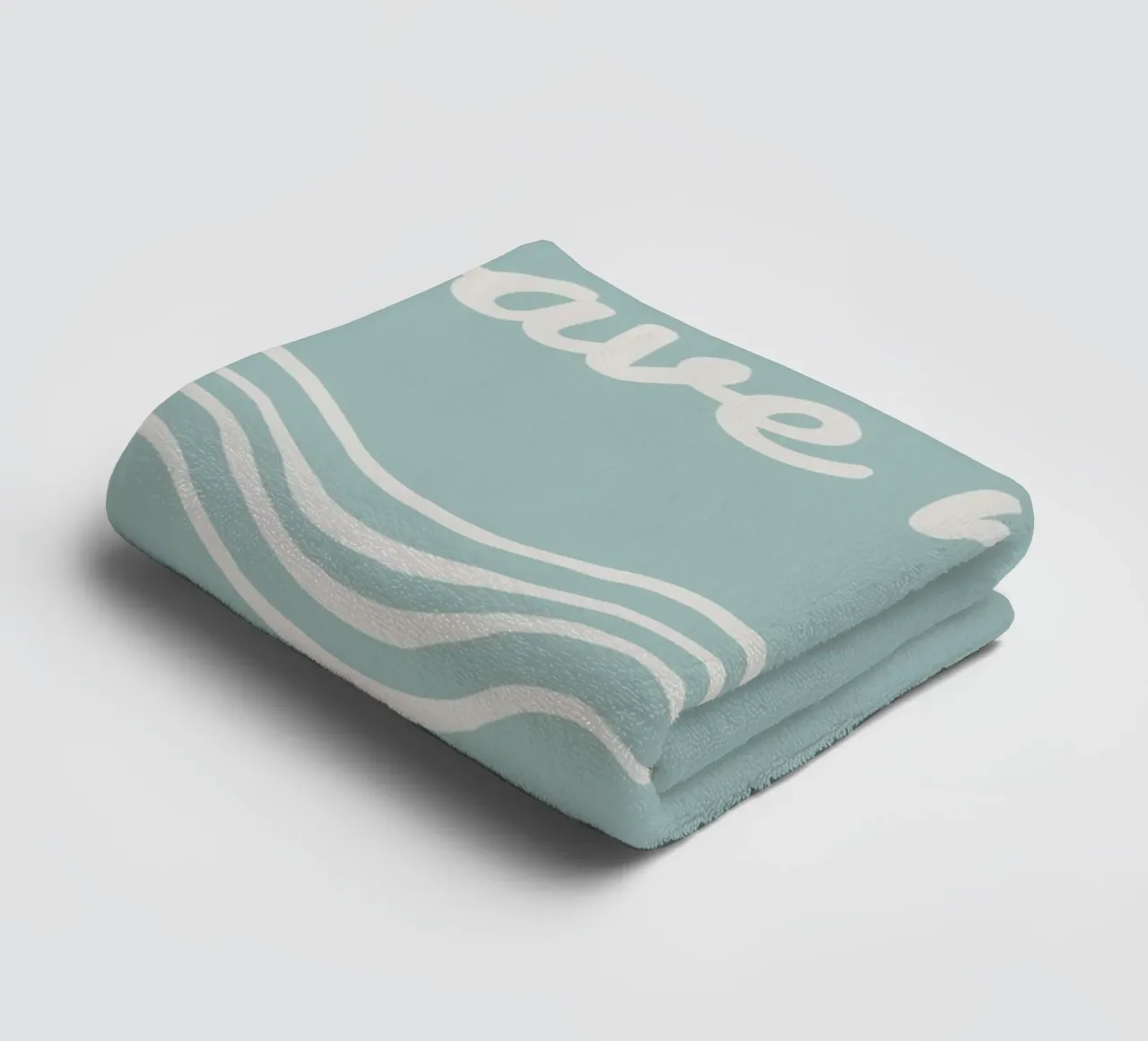 Waves towel by Sabrina Ziegenhorn