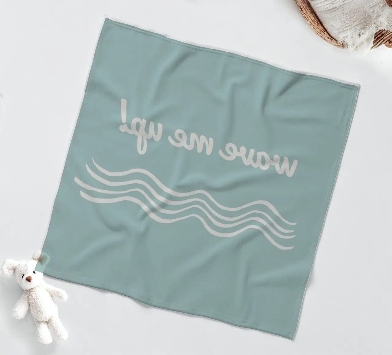 Waves fleece blanket by Sabrina Ziegenhorn
