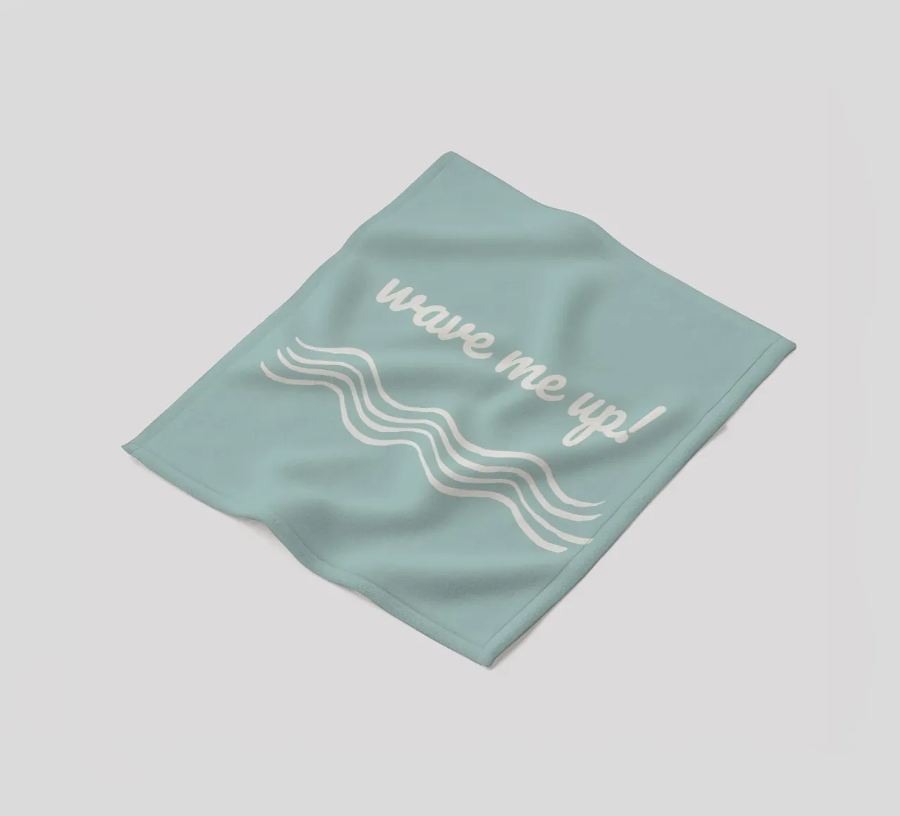 Waves fleece blanket by Sabrina Ziegenhorn
