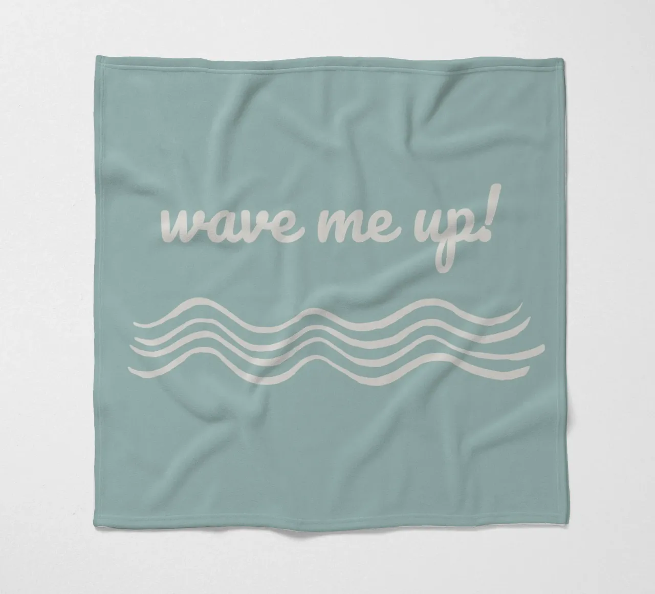 Waves fleece blanket by Sabrina Ziegenhorn