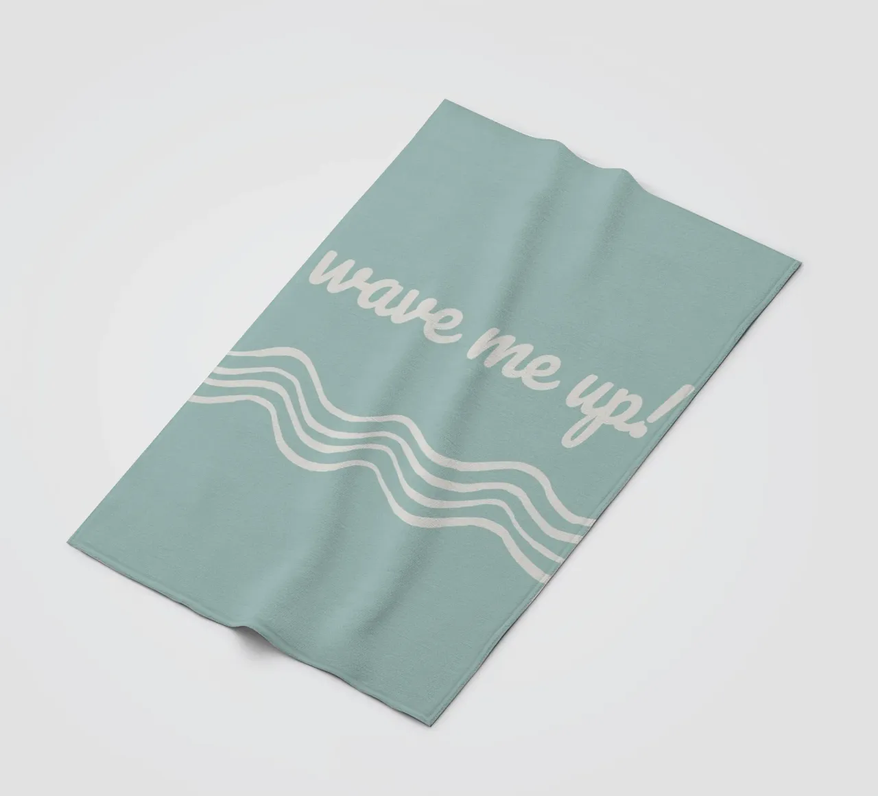 Waves fleece blanket by Sabrina Ziegenhorn