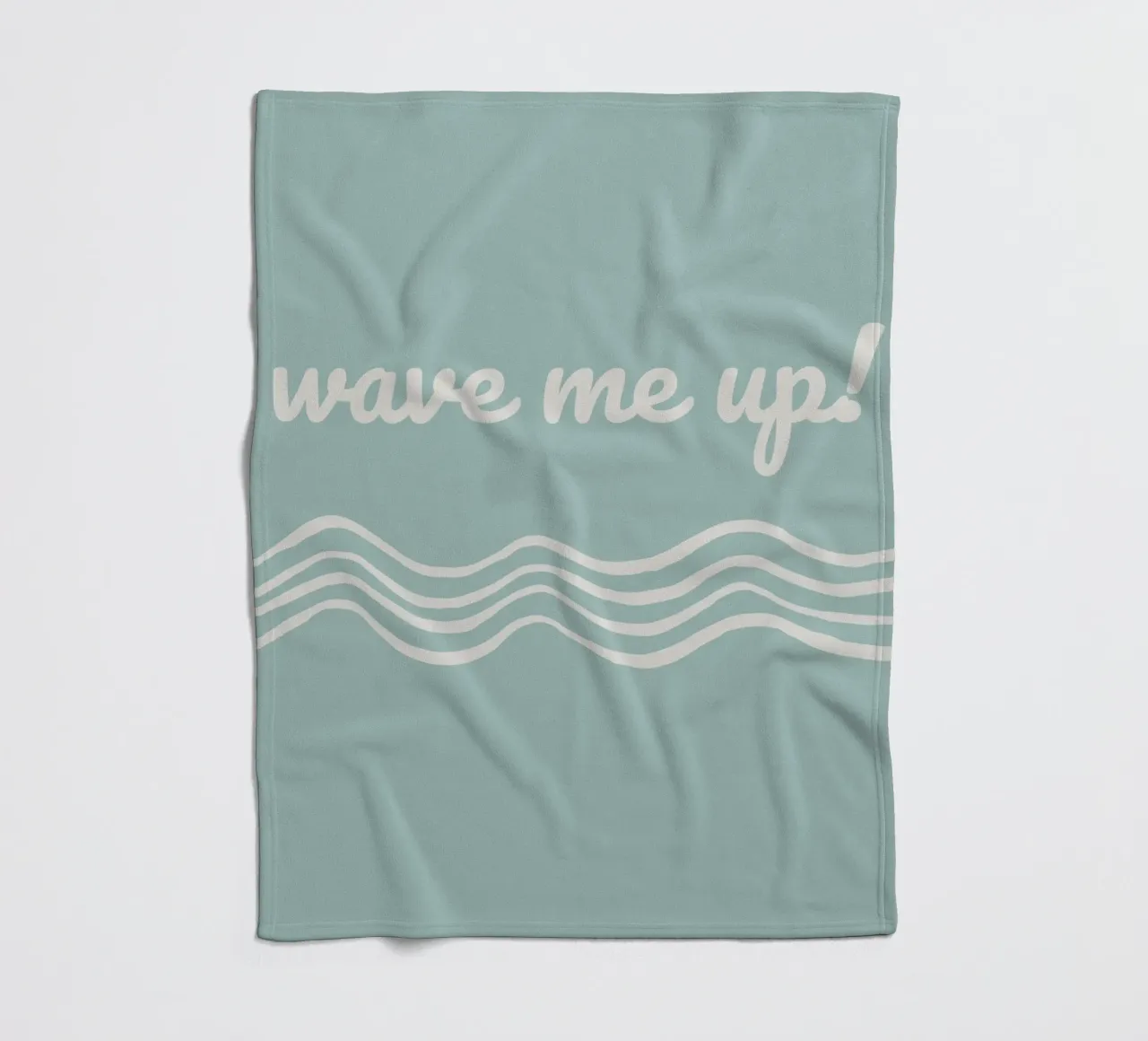 Waves fleece blanket by Sabrina Ziegenhorn