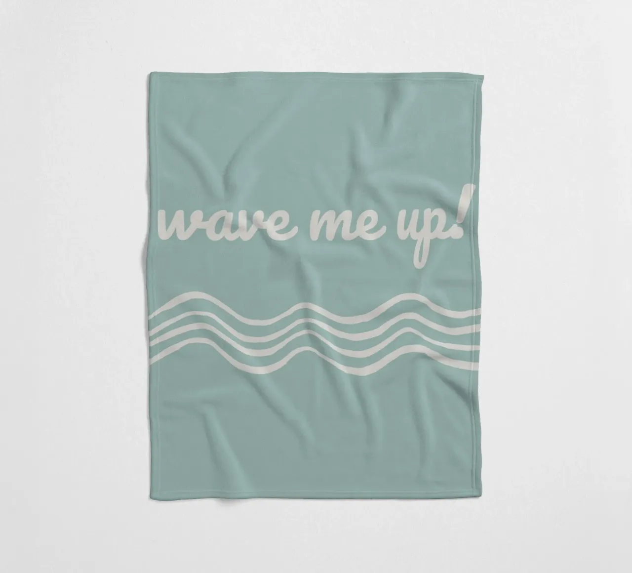Waves fleece blanket by Sabrina Ziegenhorn