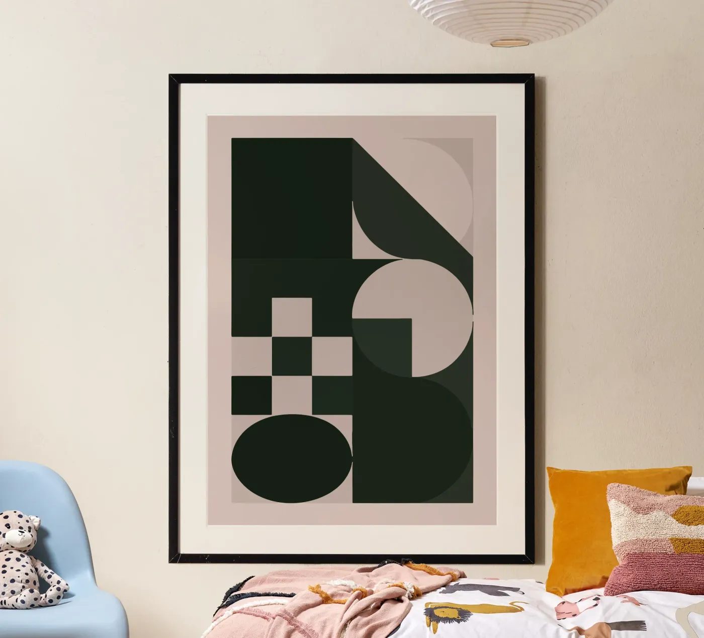 Geometric Modular Composition poster by Janet
