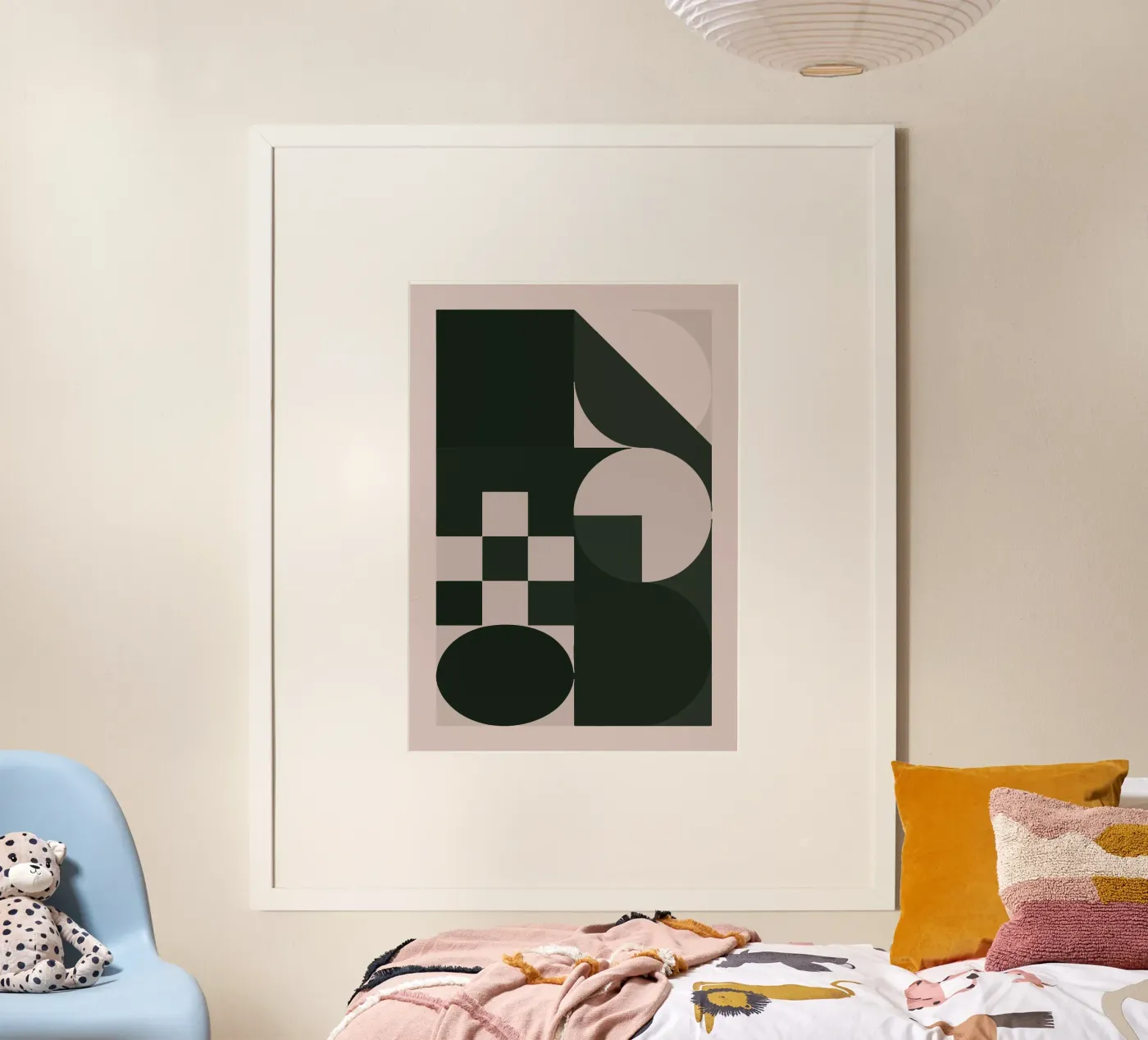 Geometric Modular Composition poster by Janet
