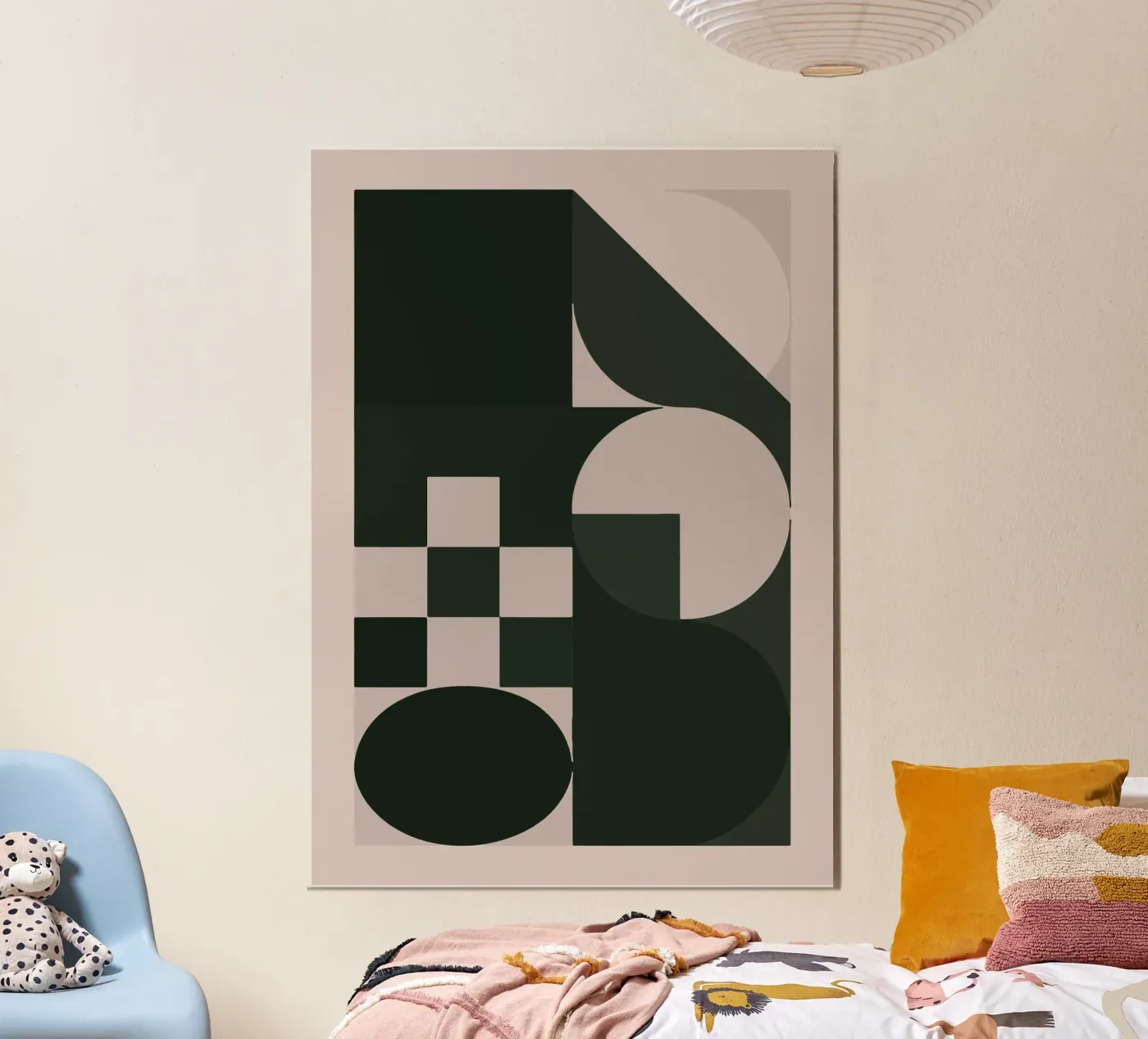 Geometric Modular Composition poster by Janet