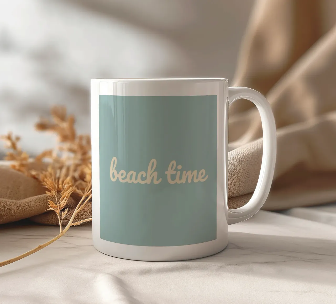 tempo in spiaggia tazza in ceramica da Sabrina Ziegenhorn