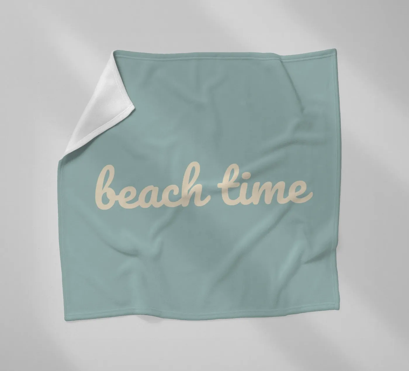 Strandzeit Fleecedecke von Sabrina Ziegenhorn