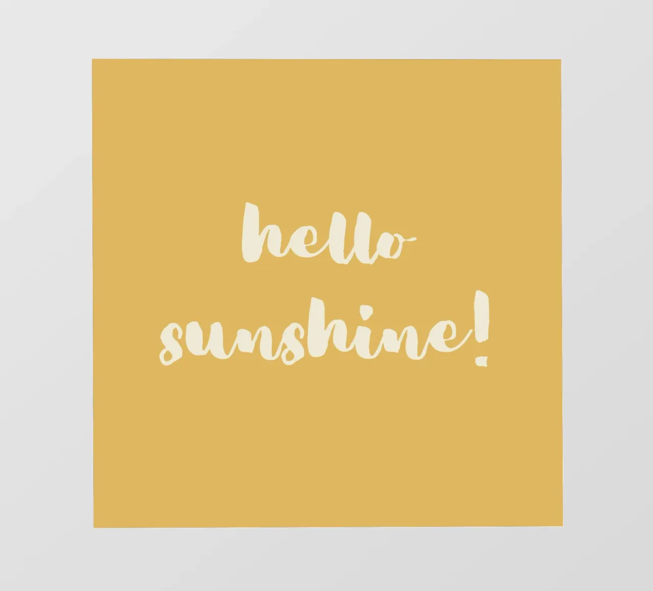 hello sunshine telo in pvc da Sabrina Ziegenhorn
