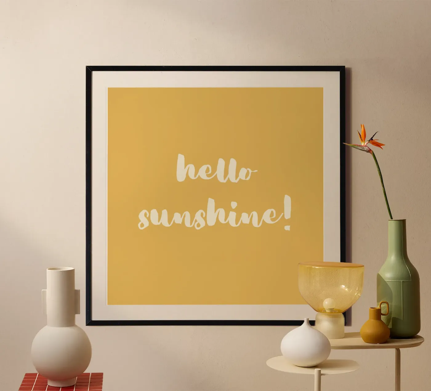 hello sunshine Poster von Sabrina Ziegenhorn