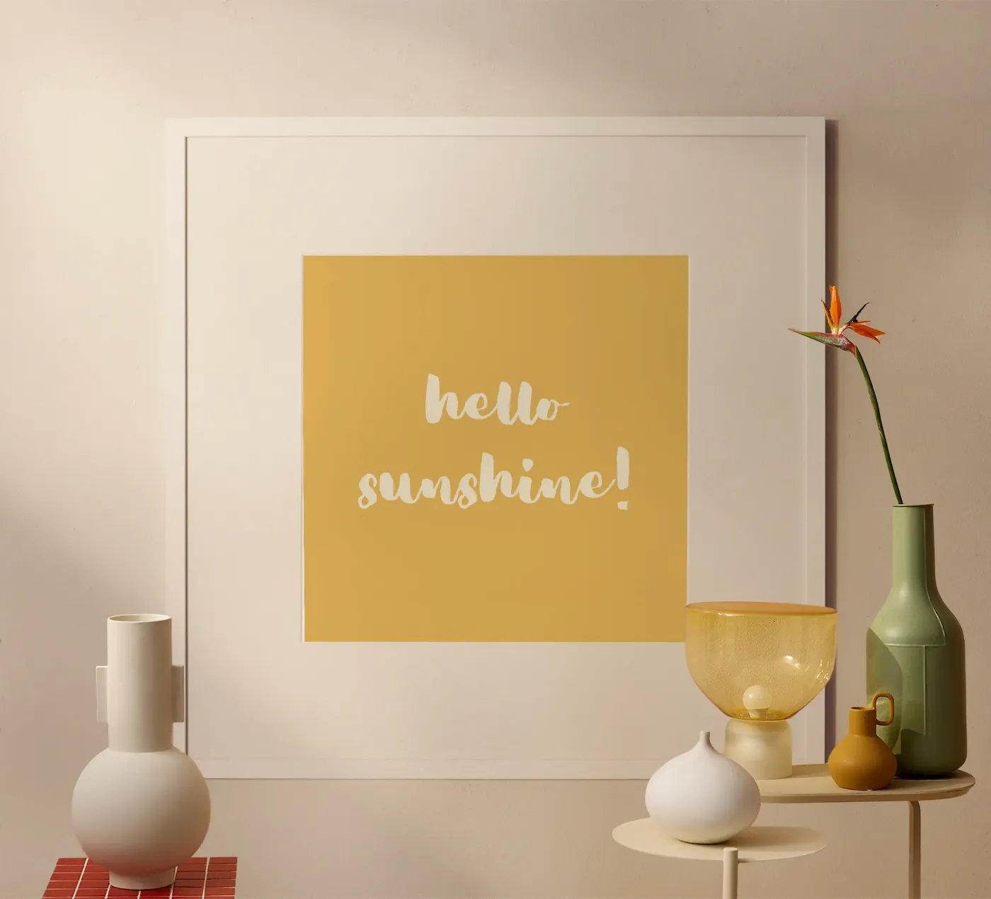 hello sunshine Poster von Sabrina Ziegenhorn