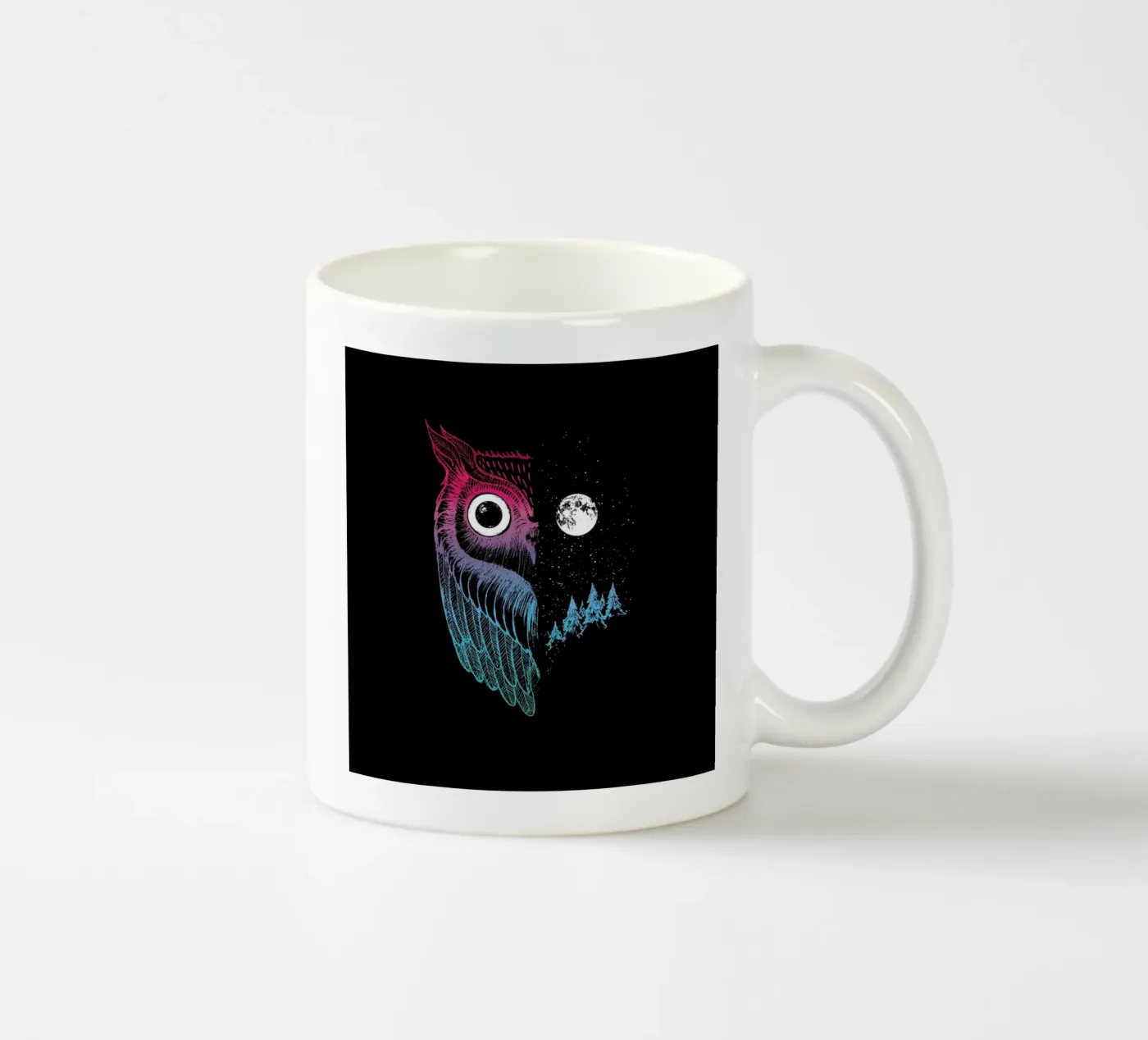 Night Owl ceramic mug by DinoMike