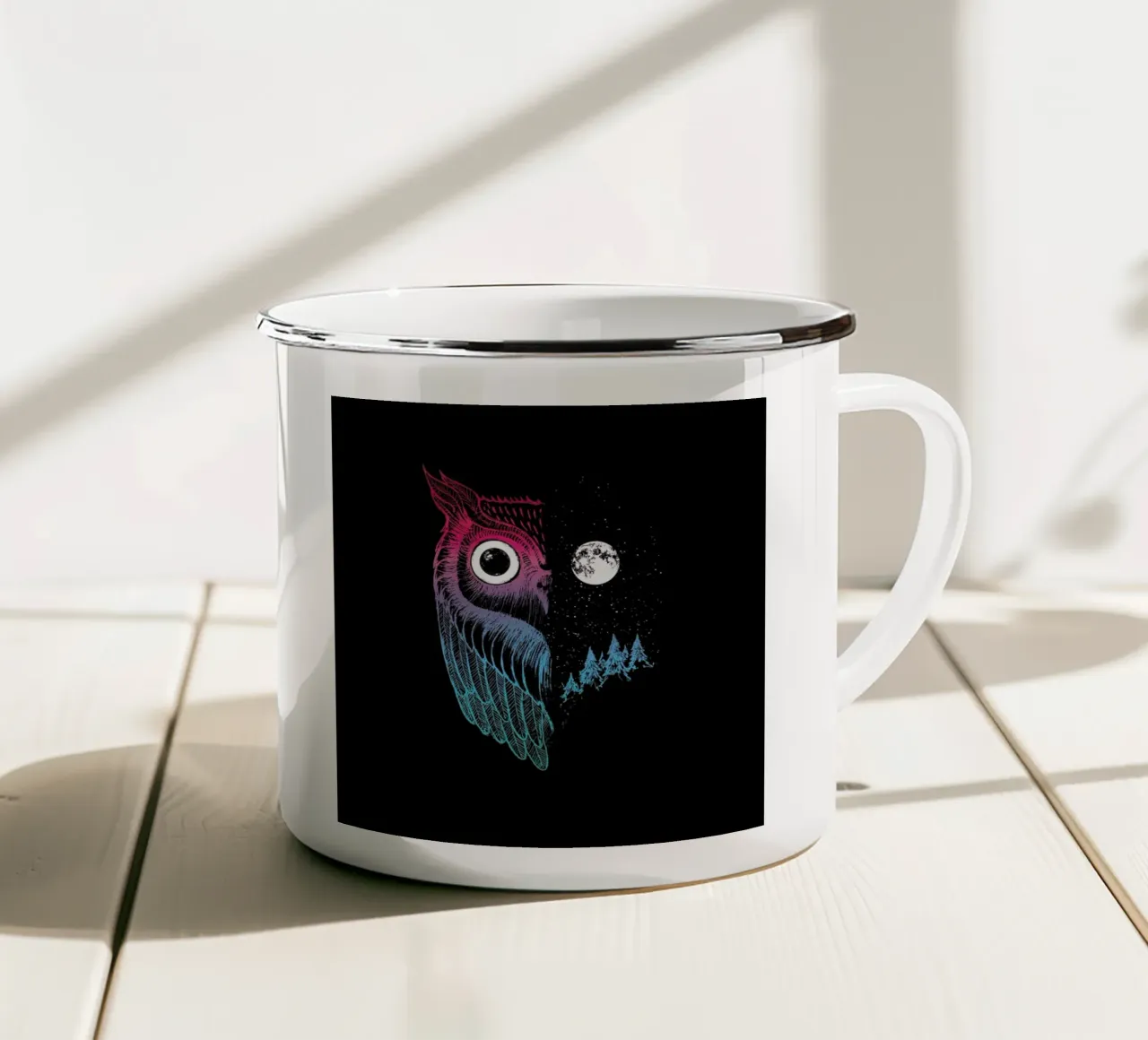 Night Owl tazza in smalto da DinoMike