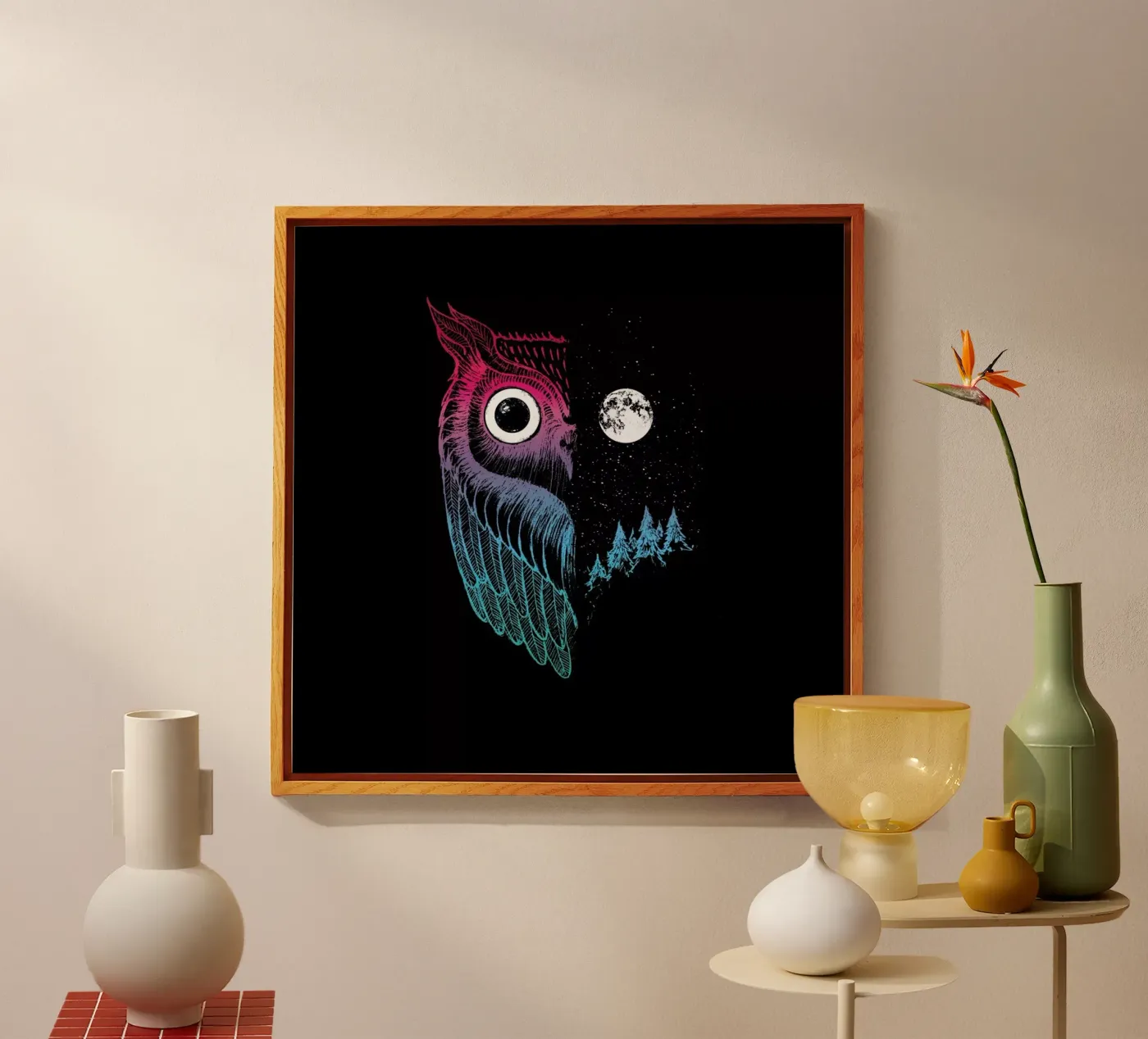 Night Owl acrylic glass by DinoMike