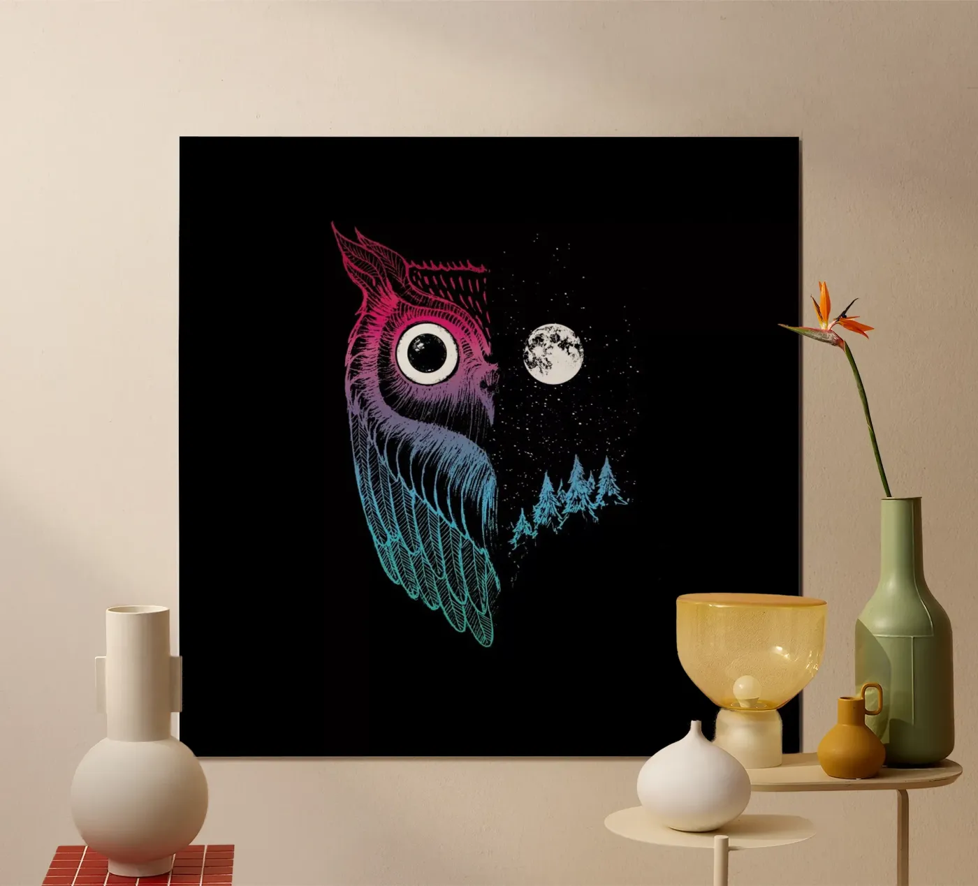 Night Owl poster van DinoMike
