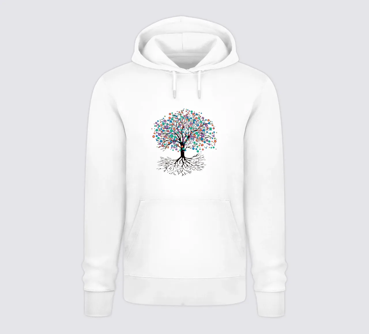 Albero della vita o yggdrasil fiori arcobaleno felpa con cappuccio da BwiseLizzy