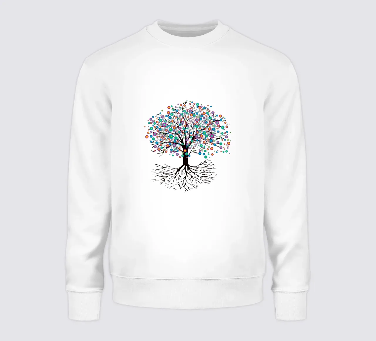 Árbol de la vida o yggdrasil flores del arco iris sudadera de BwiseLizzy