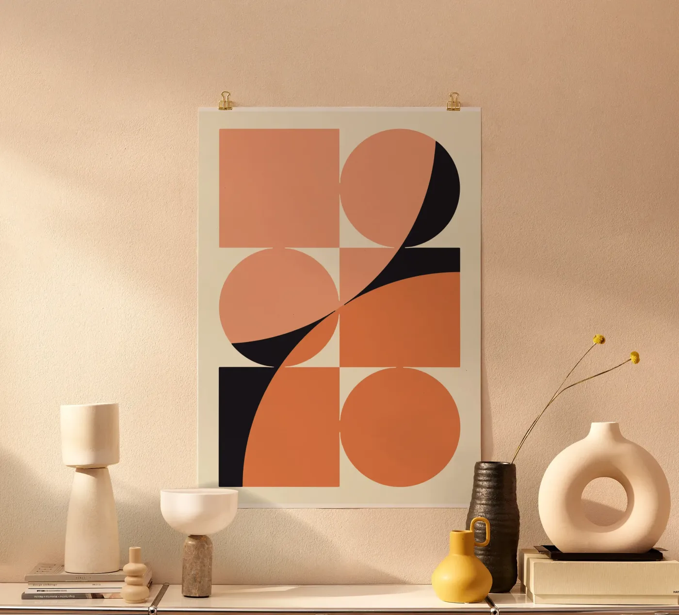 Geometric Modular Composition poster by Janet