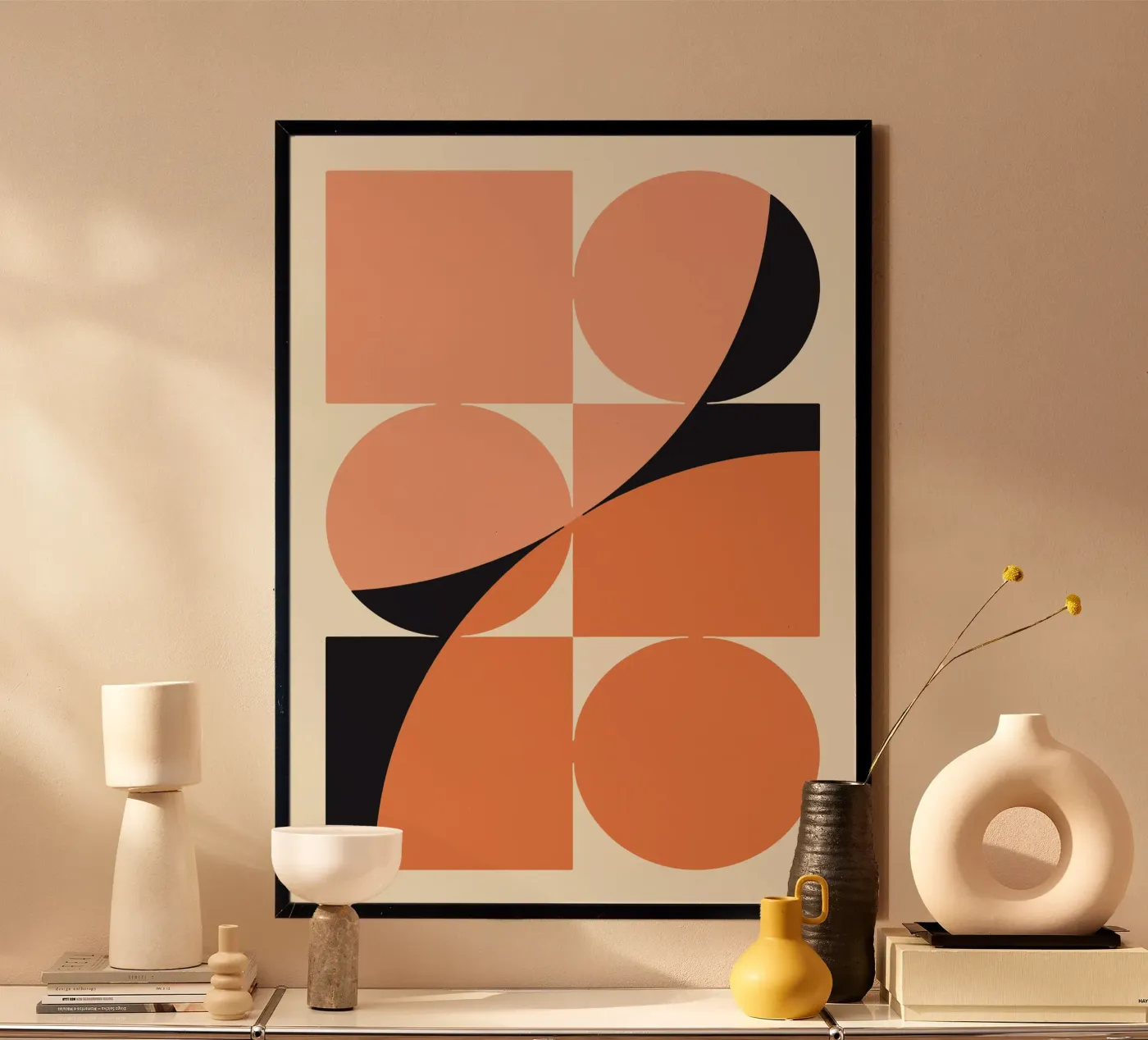 Geometric Modular Composition poster by Janet