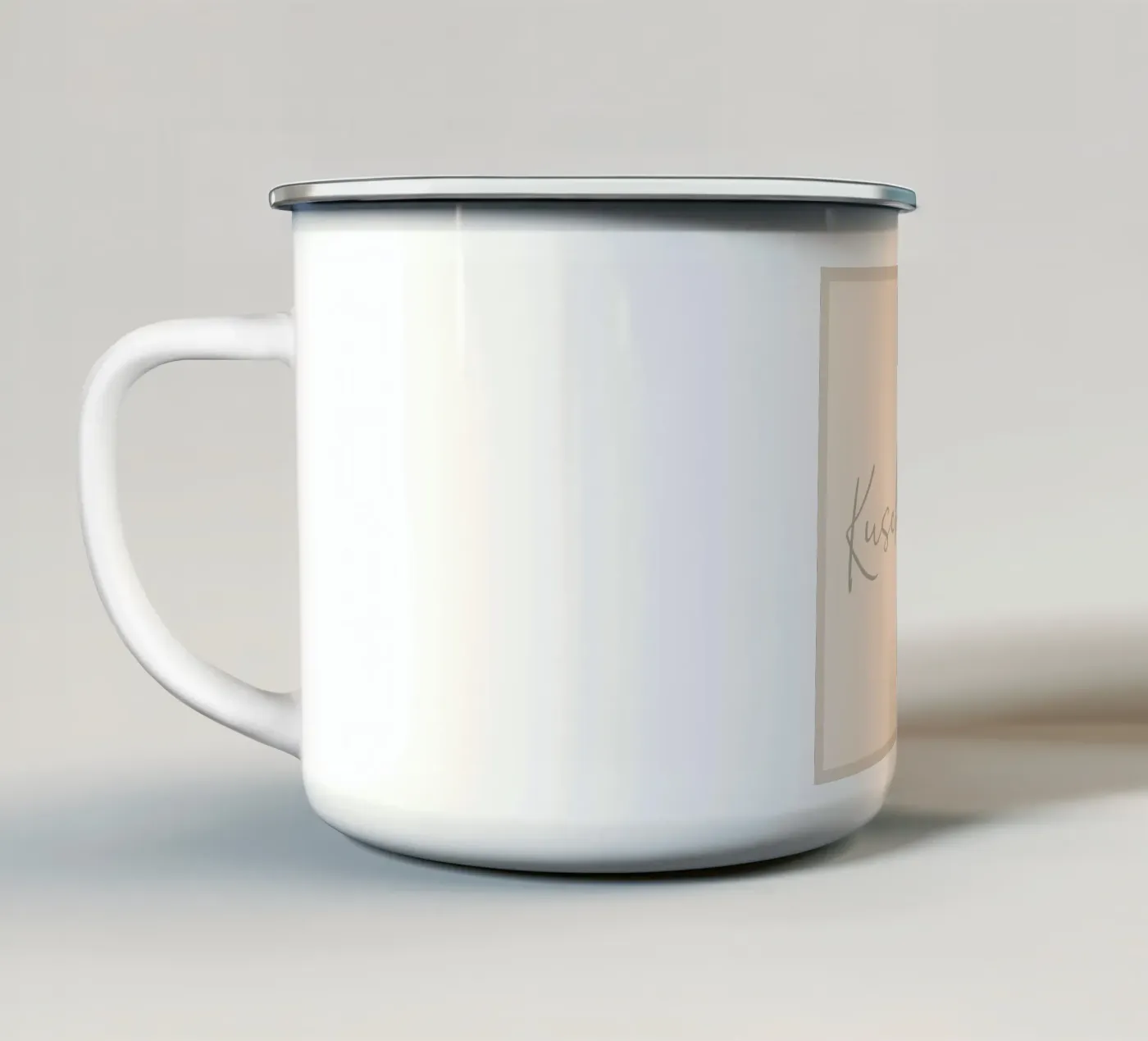 Cuddle time enamel mug by Sabrina Ziegenhorn