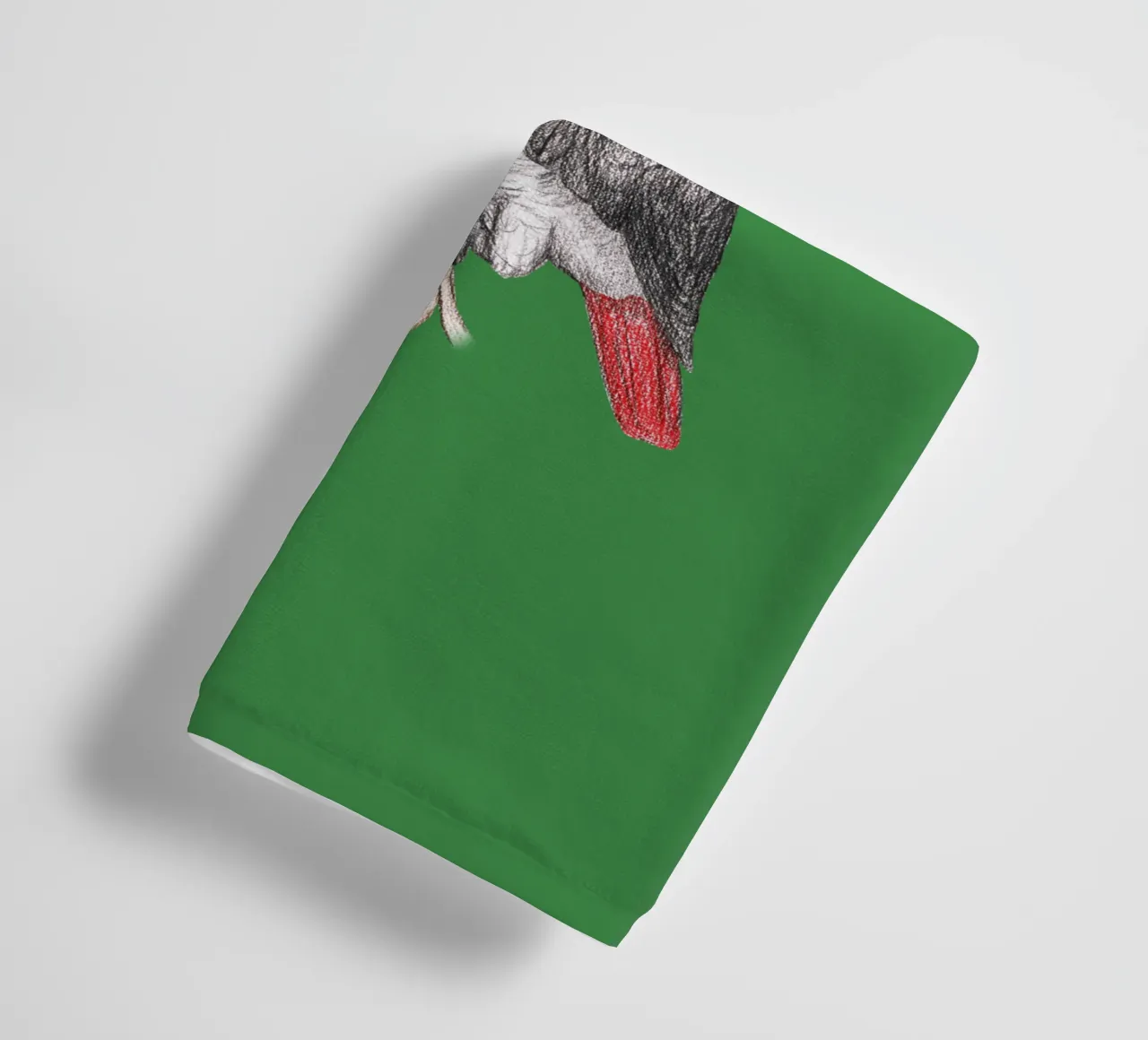 Pappagallo grigio africano di Natale asciugamano da bagno da BwiseLizzy