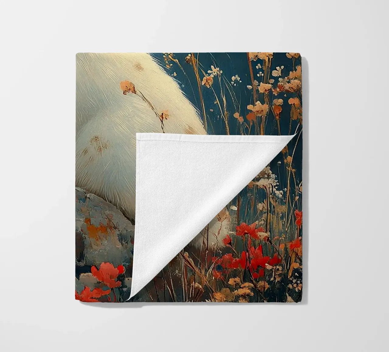 Un coniglio pieno di gioia di vivere telo mare da Nikis Art Studio