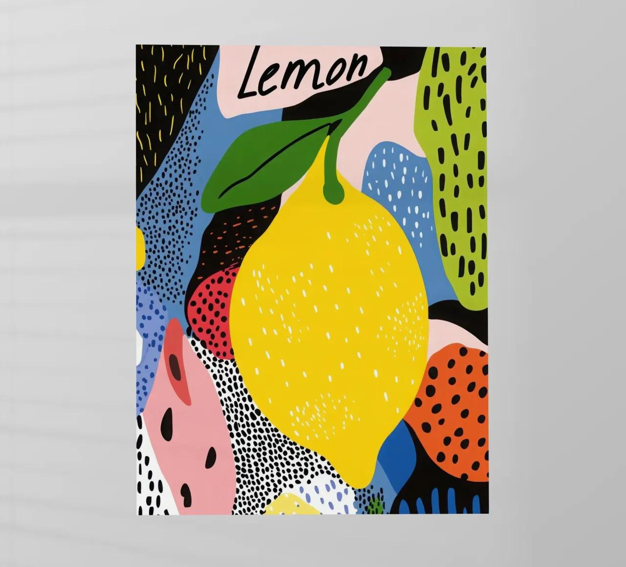Citron Pop Art pellicola backlit da Pop and Fruits - Affiches & posters