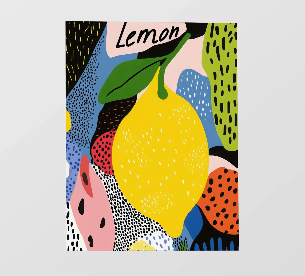 Citron Pop Art pellicola backlit da Pop and Fruits - Affiches & posters