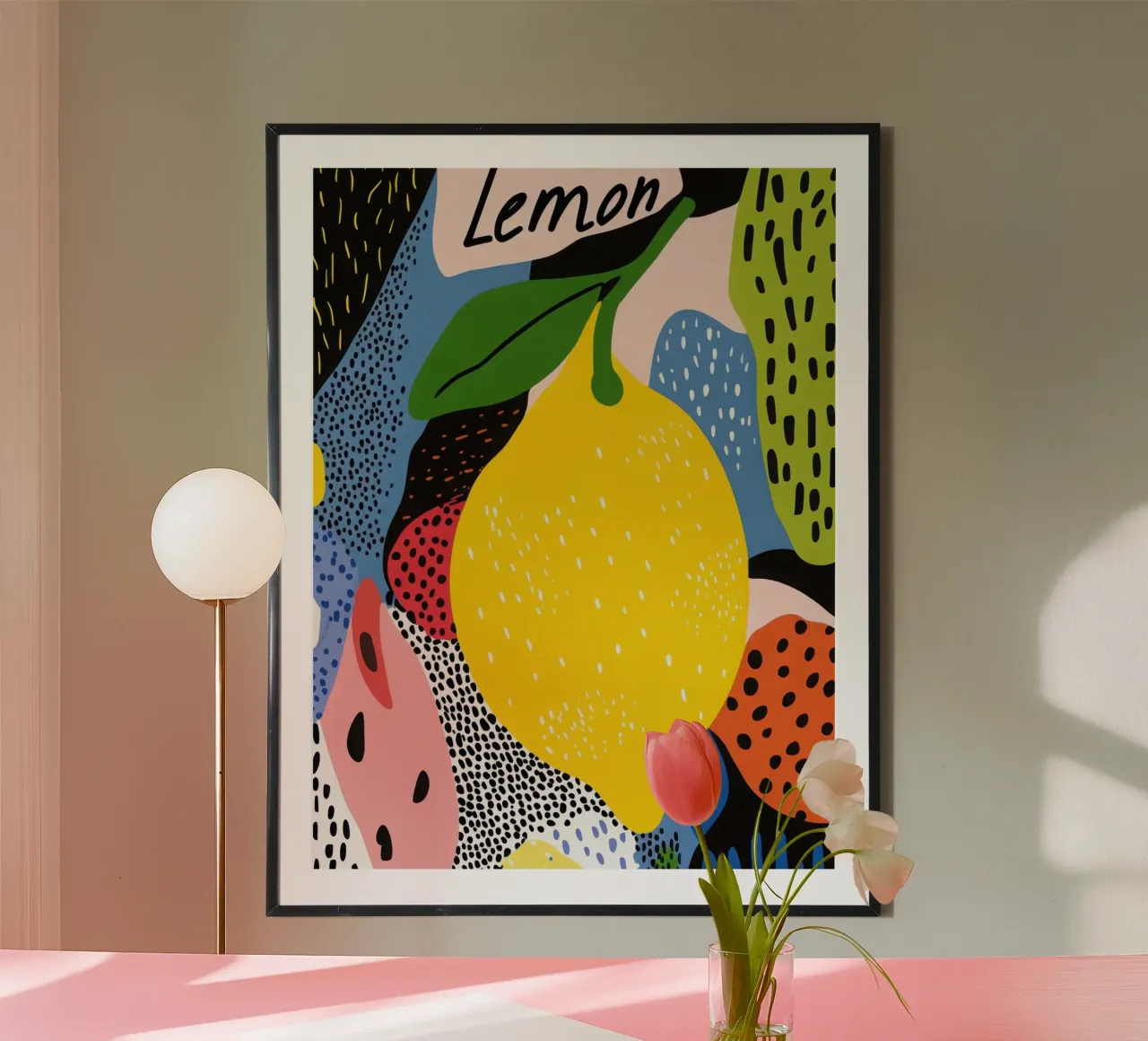 Citron Pop Art poster by Pop and Fruits - Affiches & posters