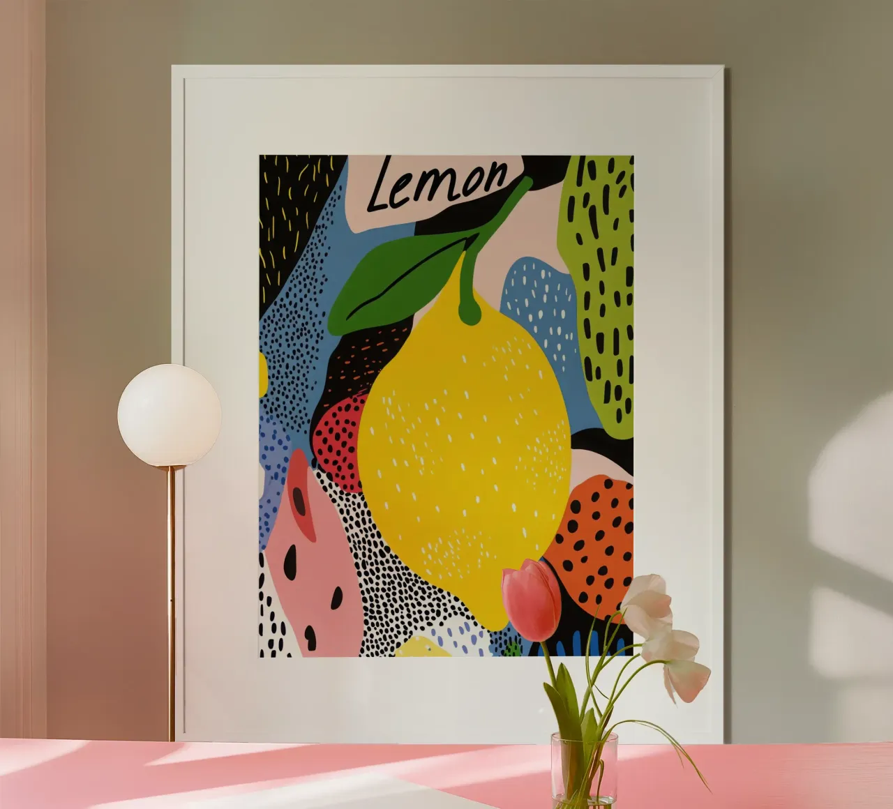 Citron Pop Art poster by Pop and Fruits - Affiches & posters