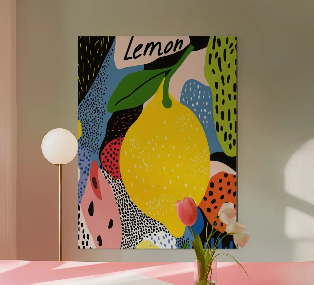 Citron Pop Art poster by Pop and Fruits - Affiches & posters