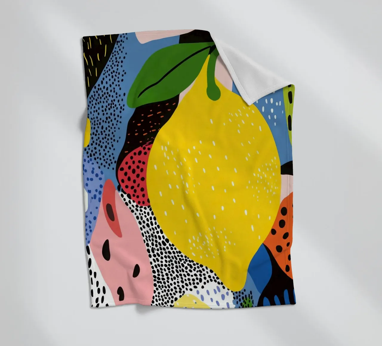 Citron Pop Art coperta in pile da Pop and Fruits - Affiches & posters