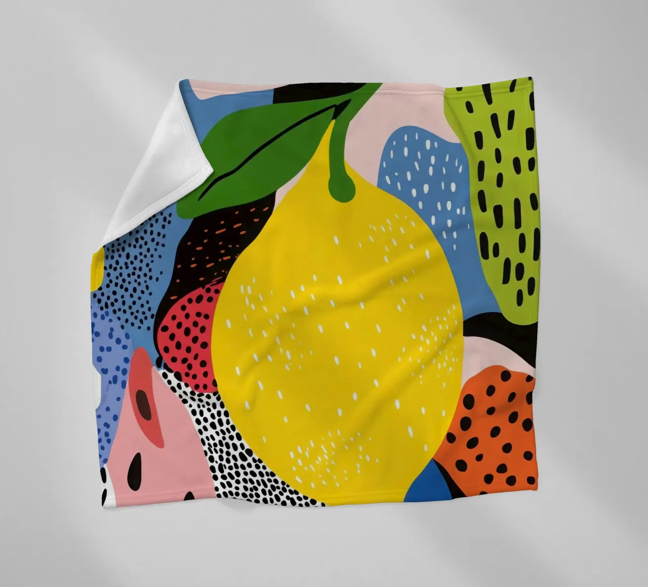 Citron Pop Art coperta in pile da Pop and Fruits - Affiches & posters