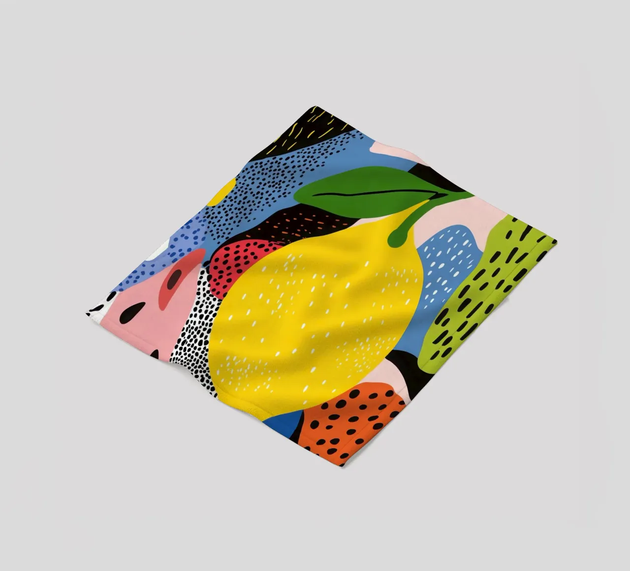 Citron Pop Art coperta in pile da Pop and Fruits - Affiches & posters