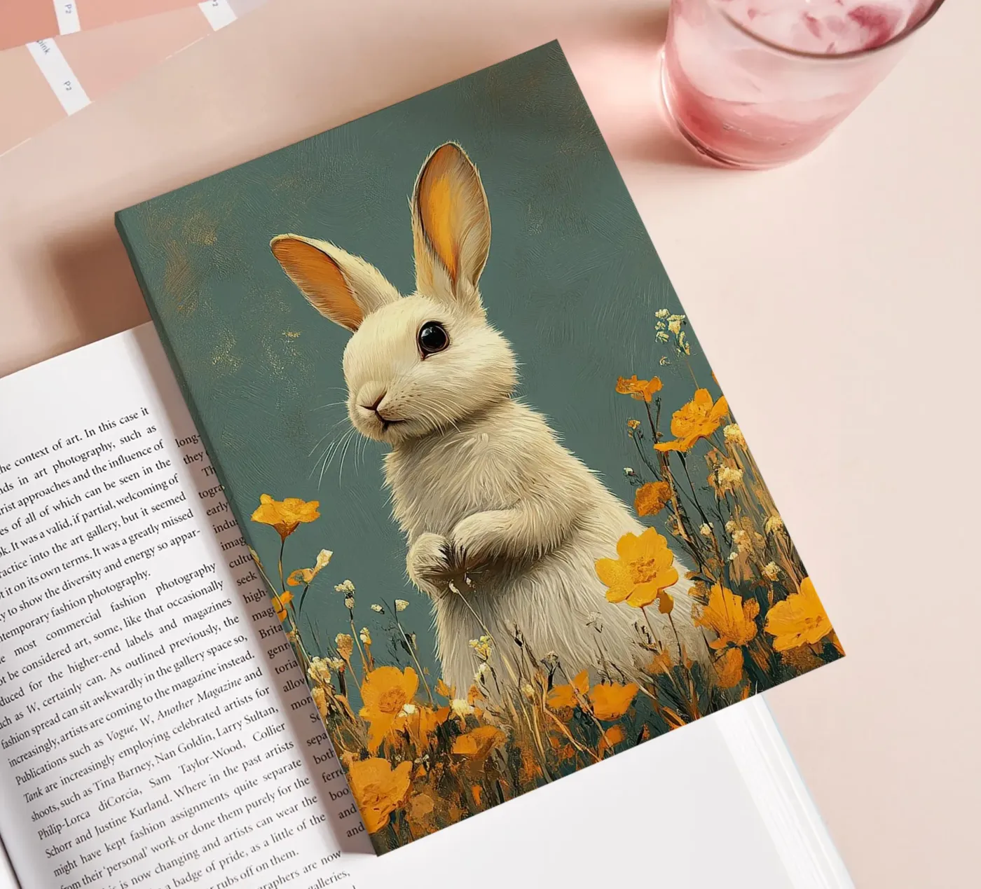 Rabbit notebook by Nikis Art Studio