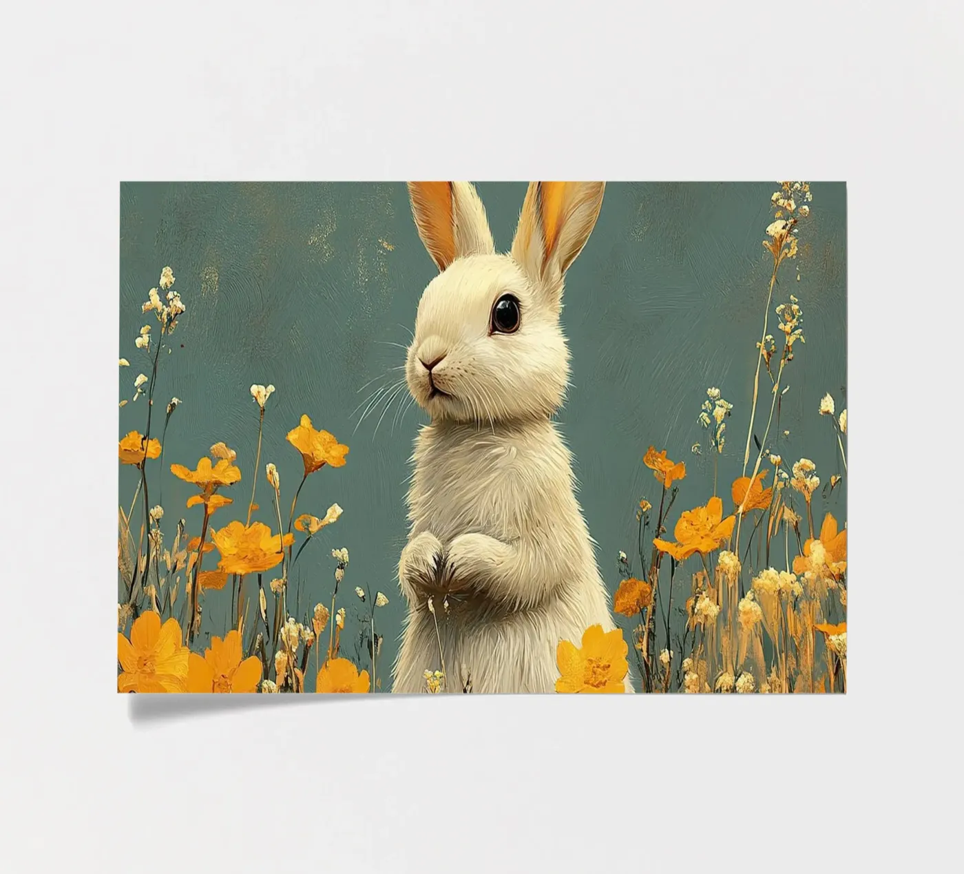 Coniglio foglio adesivo da Nikis Art Studio