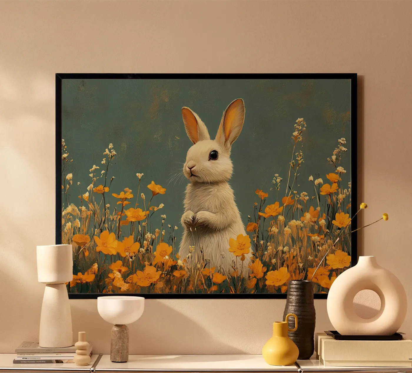 Rabbit poster by Nikis Art Studio