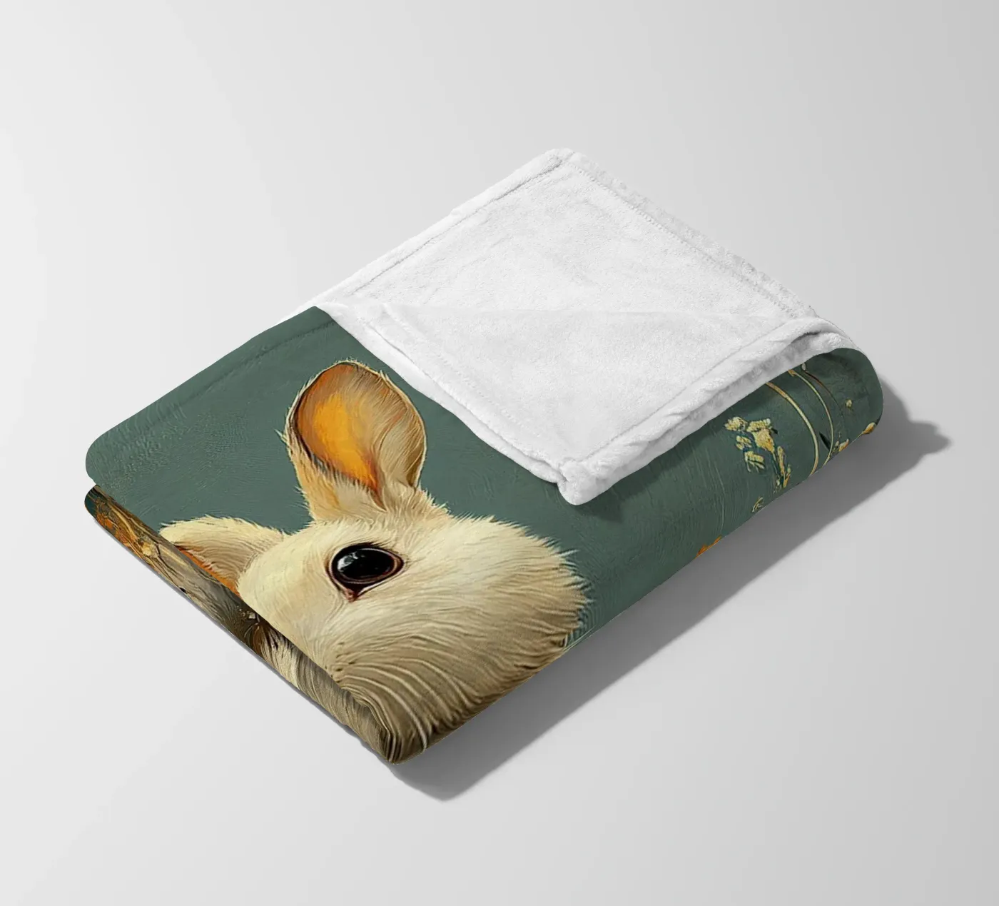 Rabbit fleecedeken van Nikis Art Studio