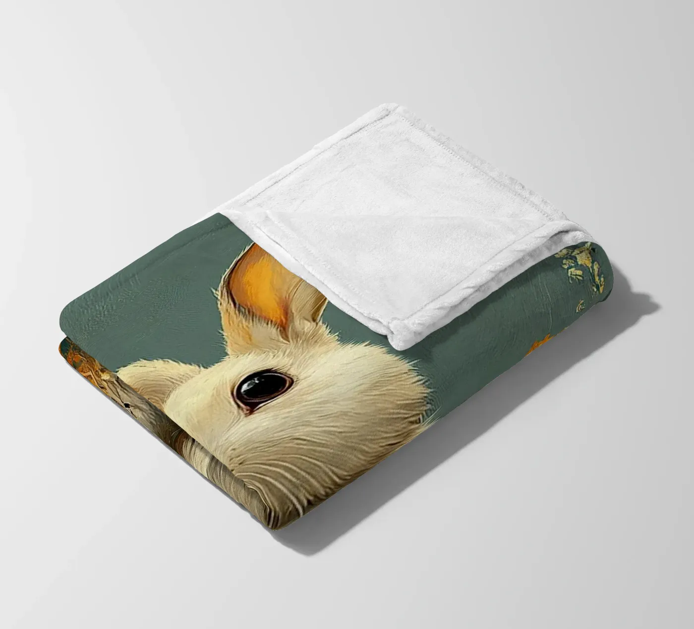 Rabbit fleecedeken van Nikis Art Studio