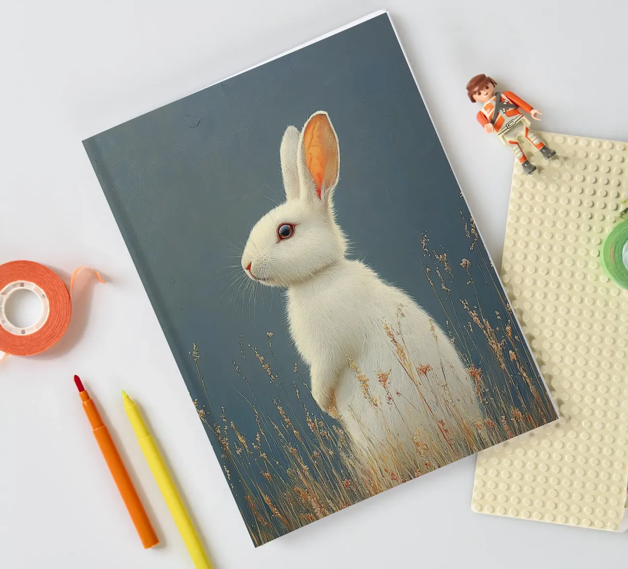 Rabbit notebook by Nikis Art Studio