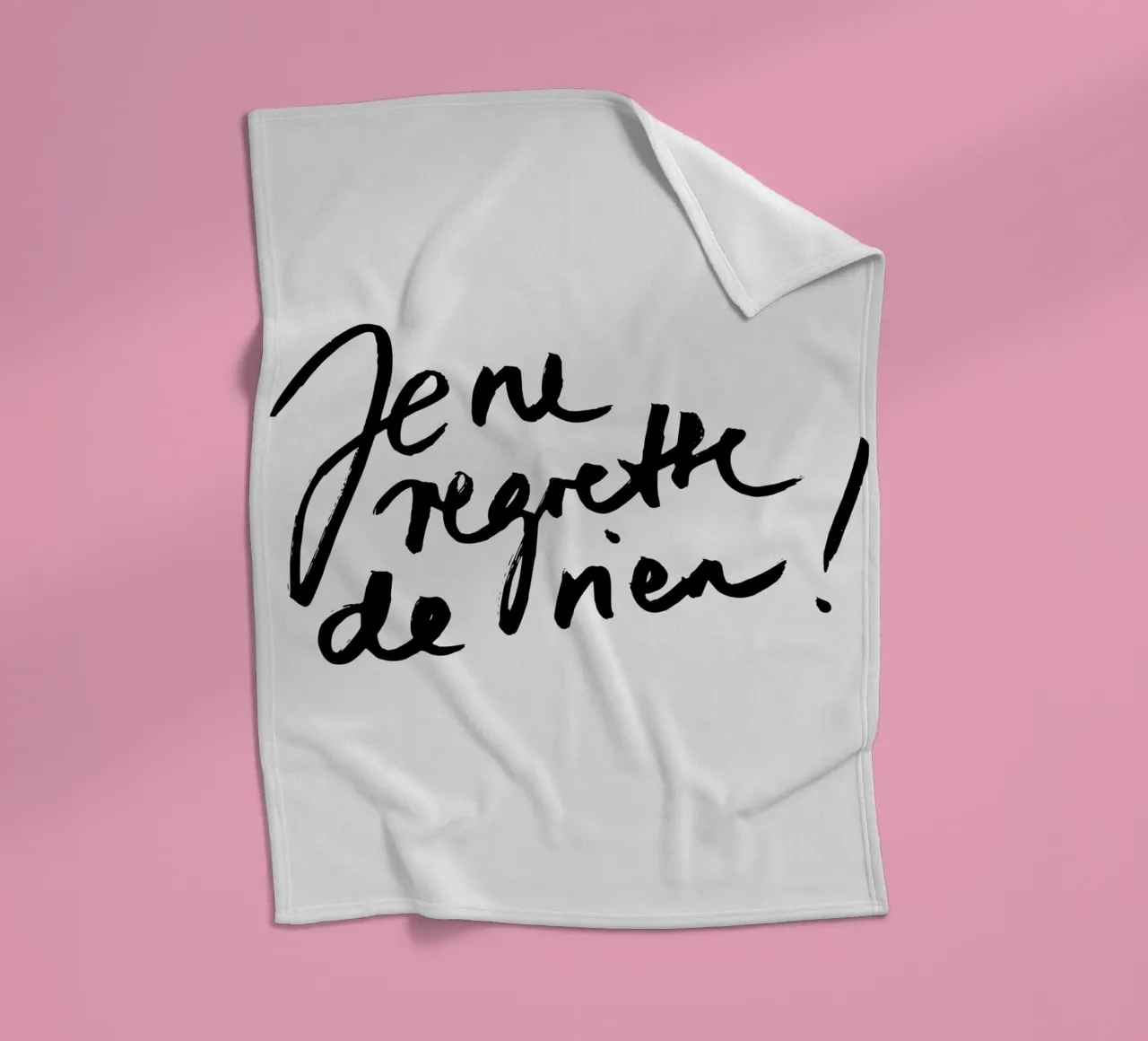 Je ne regrette de rien 1 Fleecedecke von Studio Memb