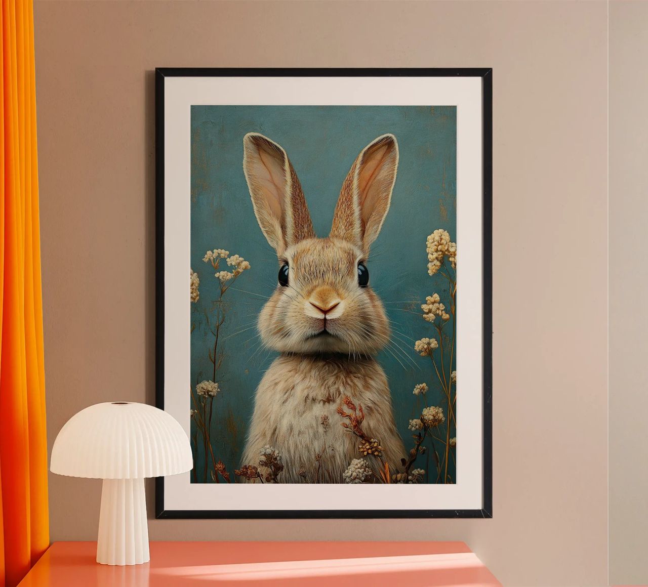 Rabbit poster by Nikis Art Studio