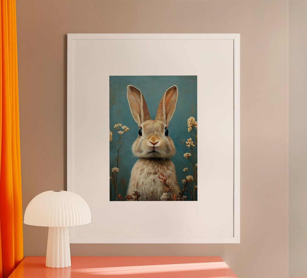 Rabbit poster by Nikis Art Studio