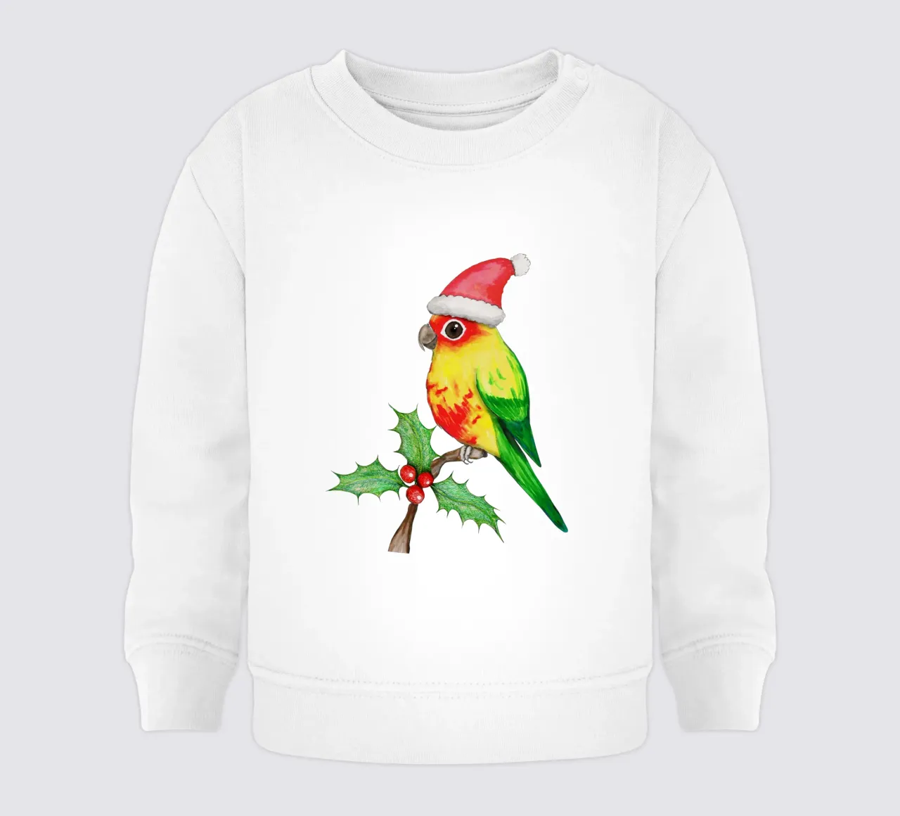 Conure sol de Navidad sudadera de bebé de BwiseLizzy