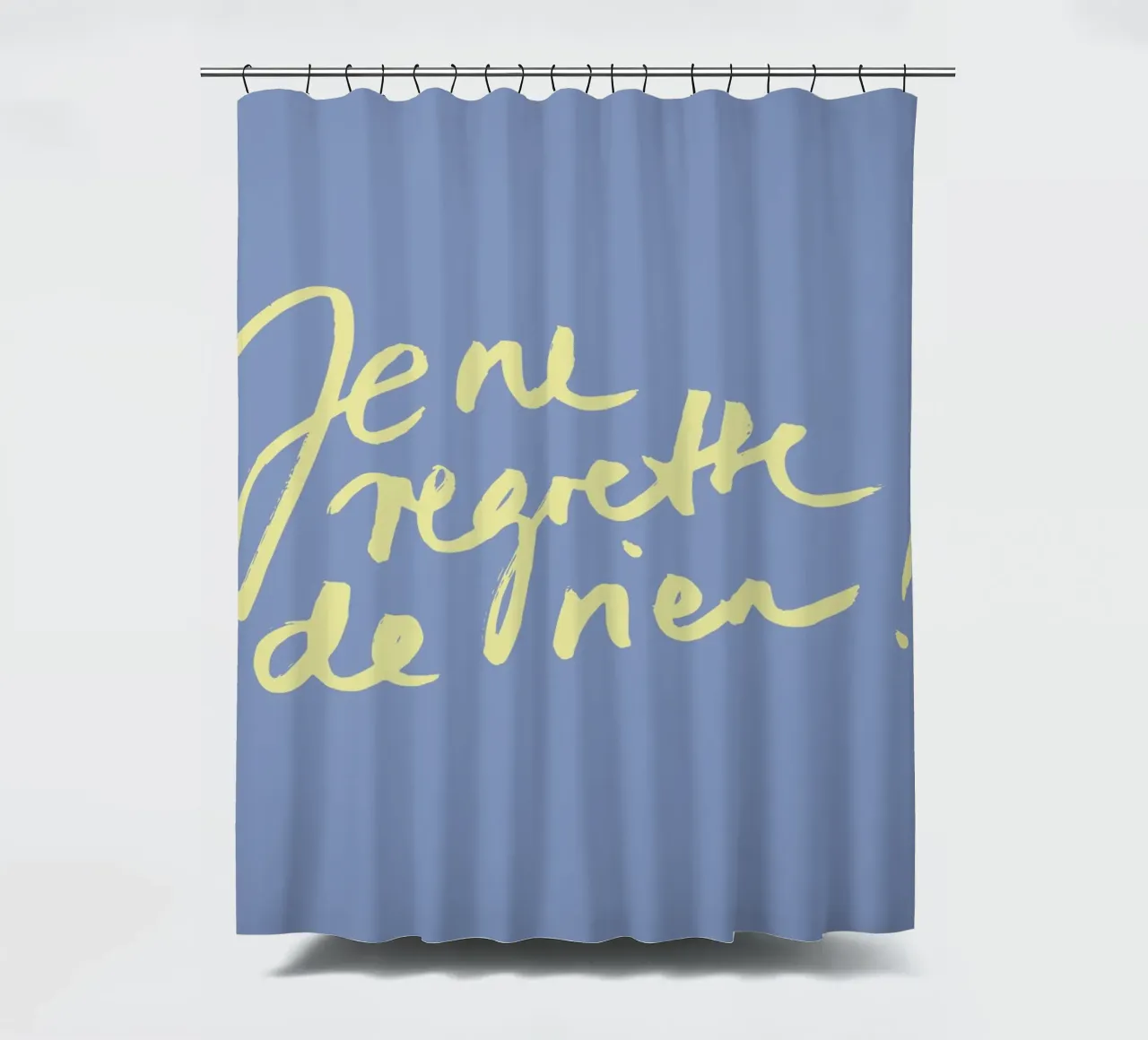 Je ne regrette de rien 2 shower curtain by Studio Memb