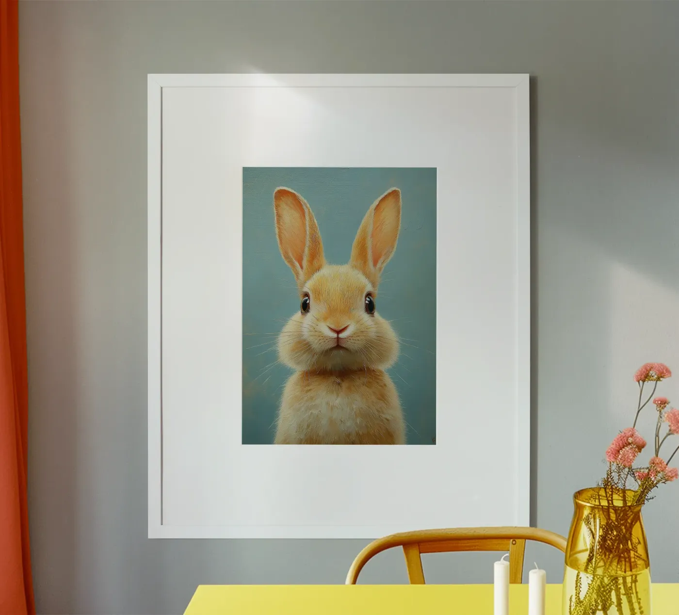 Rabbit poster by Nikis Art Studio