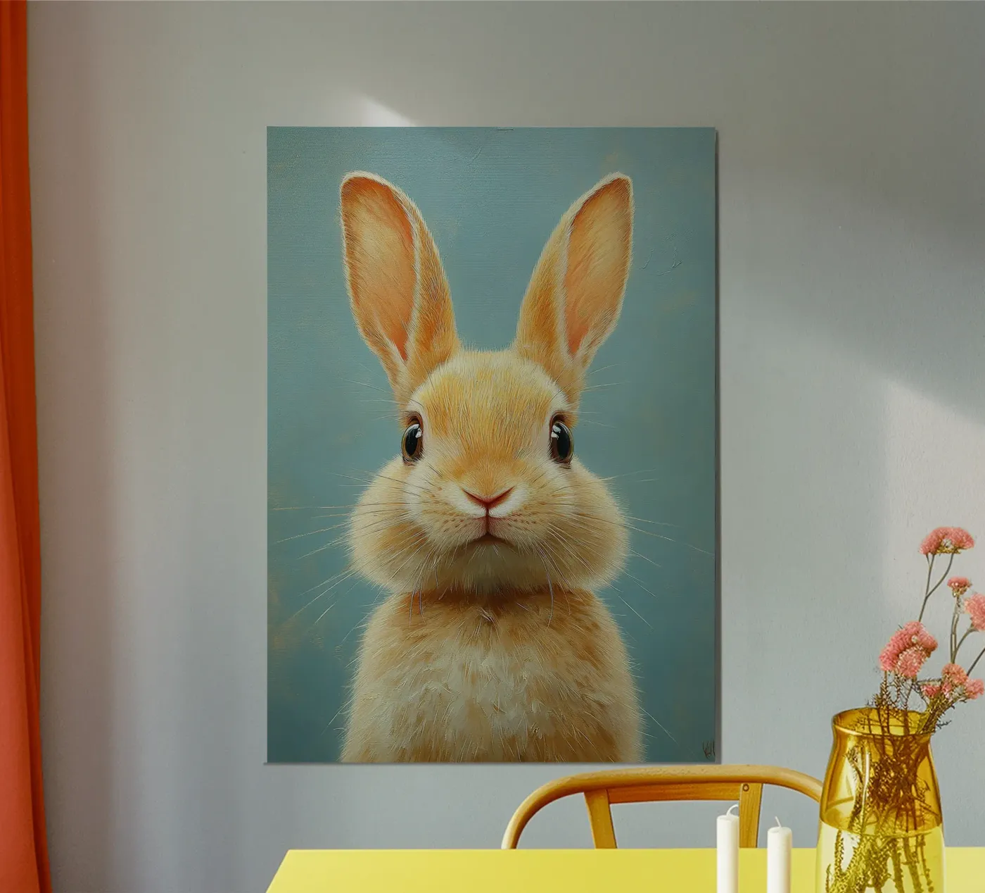 Rabbit poster by Nikis Art Studio