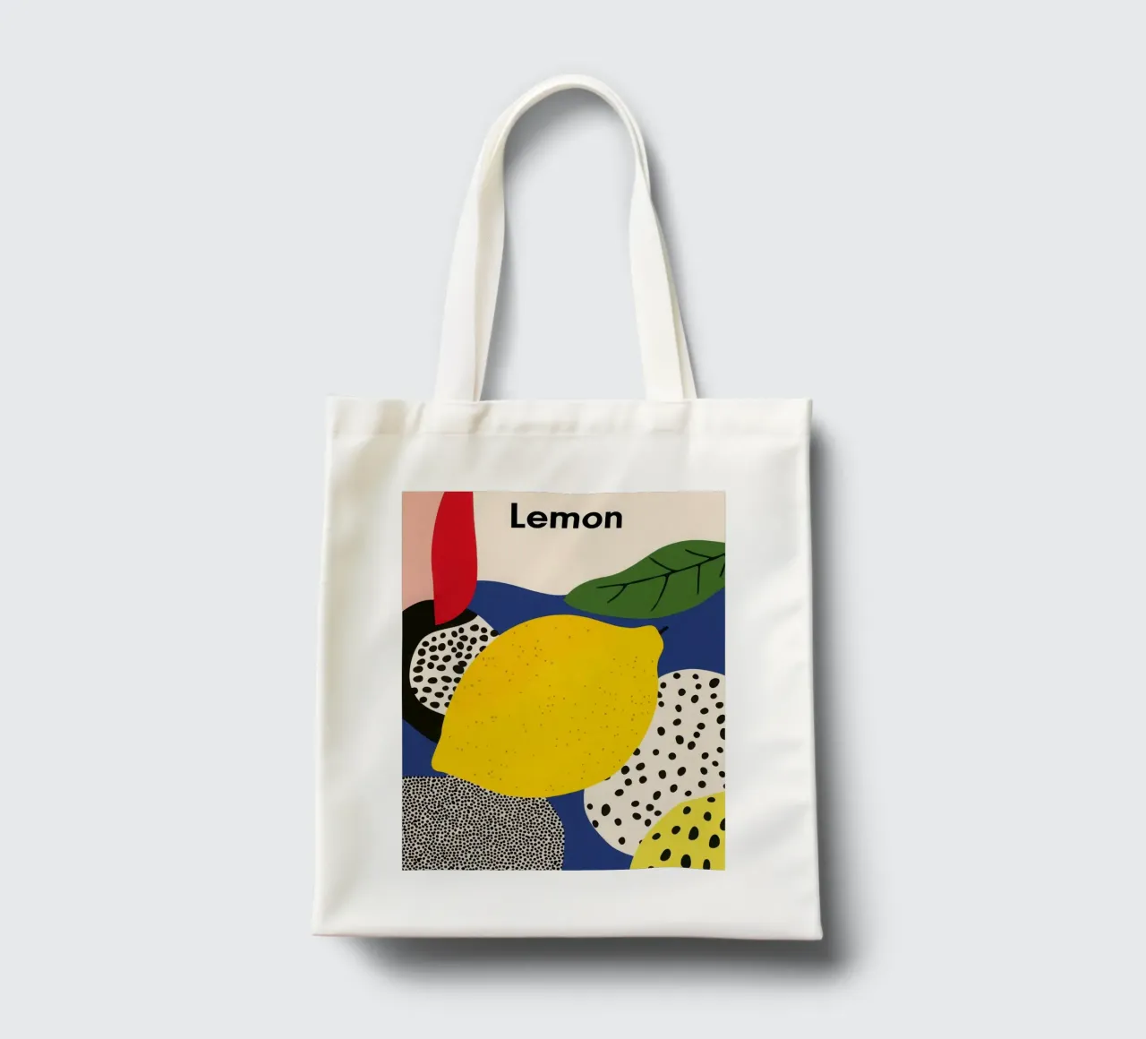 Zitrone Abstrait Jutebeutel von Pop and Fruits - Affiches & posters