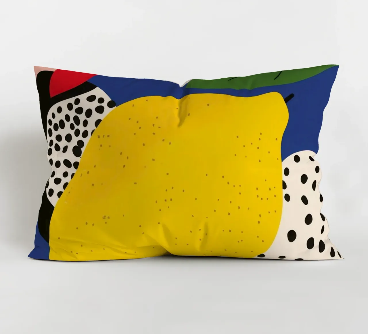 Citron Abstrait cuscino da Pop and Fruits - Affiches & posters